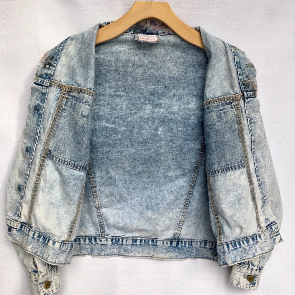 Vintage Acid Wash 80s Oversized Jacket